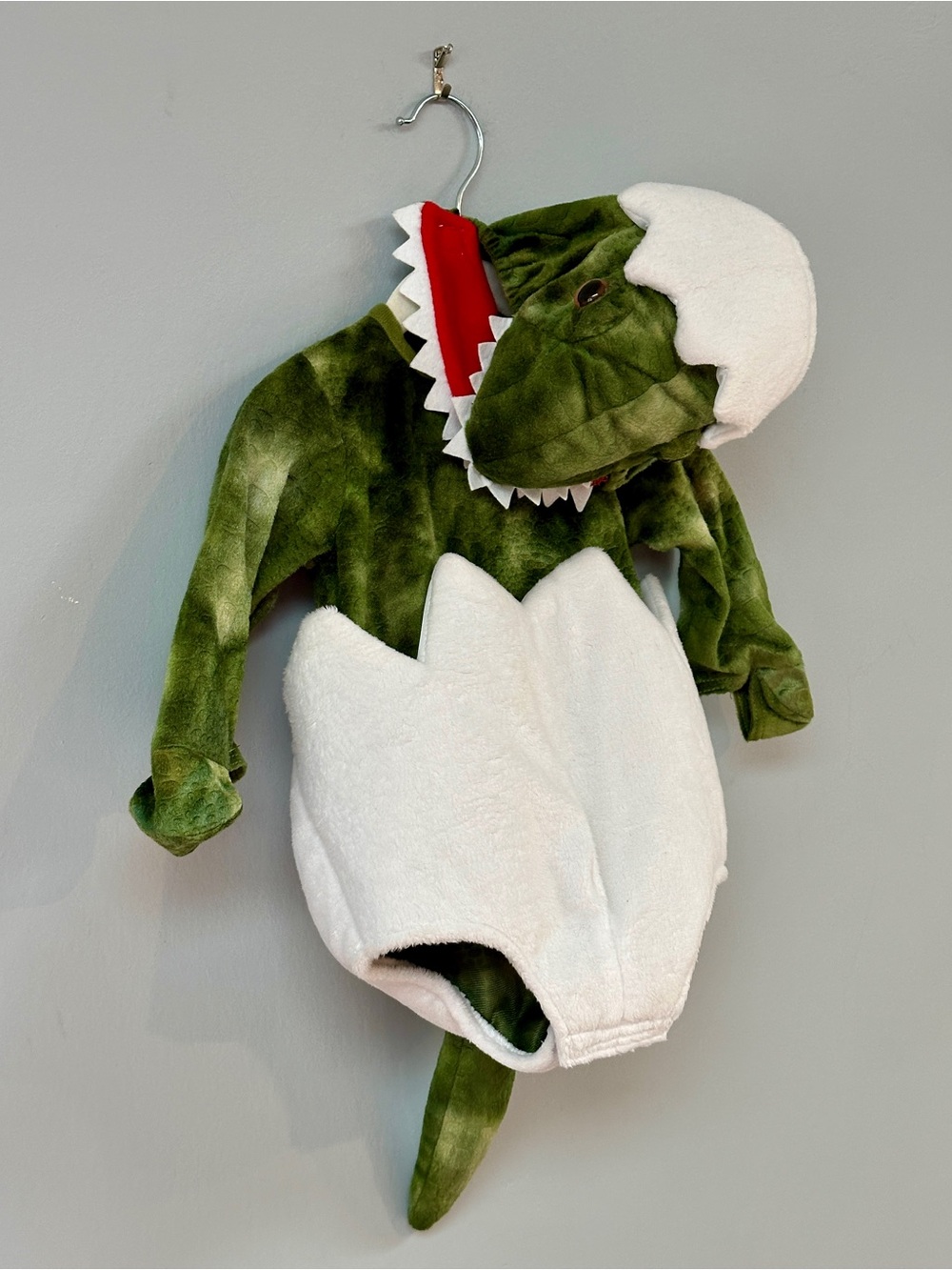 Pottery Barn Kids Baby T-Rex Dinosaur Egg Halloween Costume 0-6M